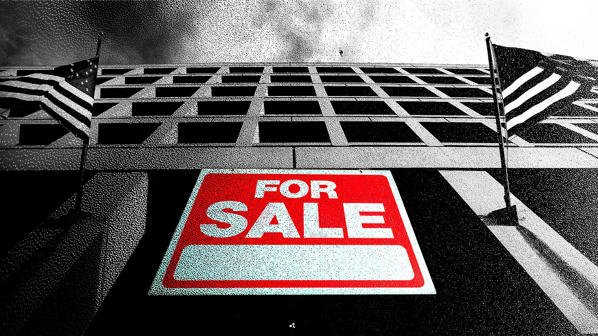 Hier ist eine Karte der For-Sale Government Properties, die die GSA von ihrer Website gezogen hat